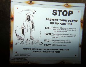 Freediver Dives Past Grim Reaper at Vortex Springs 300ft Inside Cave To Piano Room