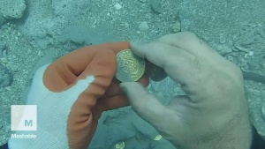 Diver Exclaims Underwater  (Video)