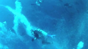 Divers Trying To Escape a Massive Vortex Current [Video]