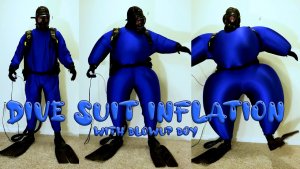 Scuba Diver Blows Up Suit